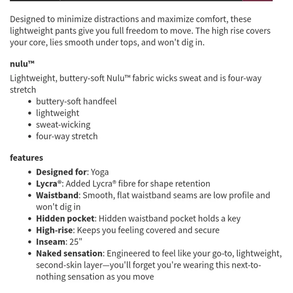 Lululemon align high rise crop 25" - Picture 6 of 7